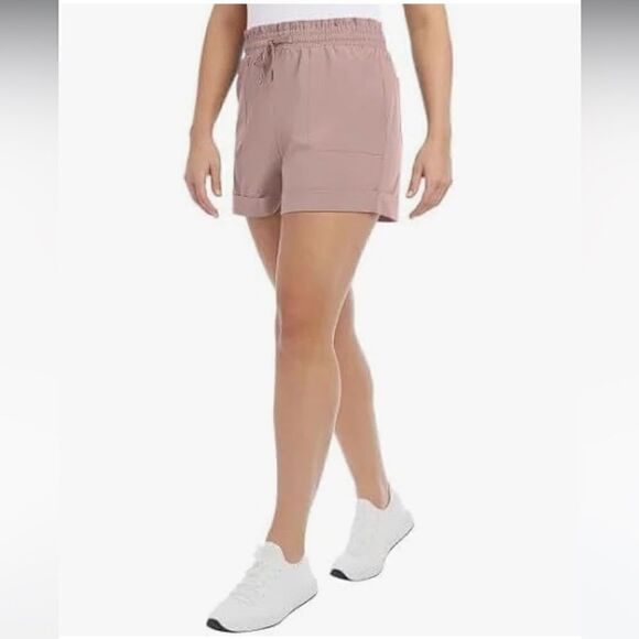 Danskin Womens' Woven Paperbag Shorts - Picture 2 of 3